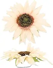 Ciieeo 2Pcs Sunflower Curtain Clips Decorative Tiebacks for Drapes Versatile Curtain Buckle for Living Room Bedroom and Home Decor