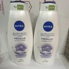 2 Bottles Nivea ~ Hibiscus Body Wash with Mallow Exract 25.36 fl oz Each