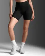 Form Stash Hi-Rise 6" Compression Short with Pockets, 2XU, XXS, Black/Black1, Female