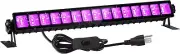 Upgraded 36W LED Black Light Bar, Premium Flood Light with Plug+Switch+5Ft Cord,