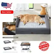 Washable Extra Large Dog Sofa Bed with Orthopedic Support and Removable Cover