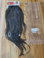 Whiting Farms BRONZE Saddle Hackle: Grizzly Medium Dun 100