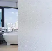 Arthome 60x254cm Window Film Privacy Film Frosted Decorative No Glue Self Static Cling Anti UV Removable for Home Living Room Bedroom Bathroom Kitchen Office