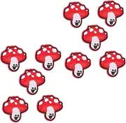 SEWACC 10Pcs DIY Sewing Patches Mushroom Pattern Applique for Clothing Hats and Accessories for Ironing Sewing Apparel Refresh Your Style with Unique Decor