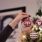 24pcs 6cm Christmas Ball Creative Snowball Hanging Ornament Gift