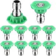 10 Pack 1/4 Inch Pressure Washer Nozzle Tips Quick Connector Power Washer Tips Pressure Washer Sprayer Nozzle Tips Set