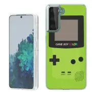 (Green GameBoy)Rugged TPU phone case cover(Clear)for Samsung Galaxy S21+ Plus 5G
