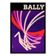 Galrie Bally Vintage Art Deco Poster Elegant Abstract Artwork for Home Decor, Poster Only, A2 42 x 60cm (16 x 24inch)