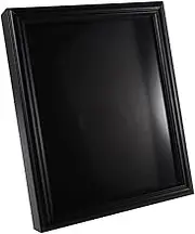 ULTECHNOVO Wooden Memorial Shadow Box for Burial Flag Black Glass Front Display Case for Veterans Wall Mounted Holder Dual Functionality Space Efficient Storage and Showcase