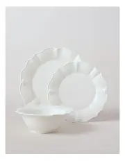 [Heritage] Bella Scalloped 12pc Dinner Set in White