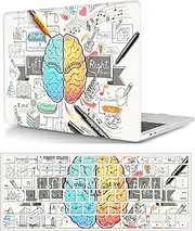 Laptop Cover Case Compatible with MacBook Pro 14 inch case Model M1 A2442/A2779 M2 Pro/Max Chip Released in 2021/2023 with Touch ID, Protective Hard Shell Case & Keyboard Cover, Left and Right Brain