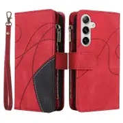 For Samsung Galaxy S24+ Case Anti-Scratch Leather Phone Stand Cover Wallet