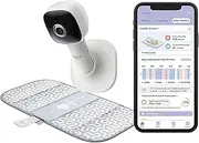 Hubble Dream+ Wi-Fi Video Baby Camera, HubbleClub App Connected, with Sensor Mat, Monitors Breathing and Heart Rate with Night Light, Full HD Live Streaming via Smart Device, Room Temperature Sensor