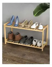 [Casa Decor] Bamboo Shoe Stool 2 Tier in Brown