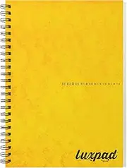 Silvine Luxpad Memory Aid Yellow Paper 120 Page Lined Notebook, A5 Size