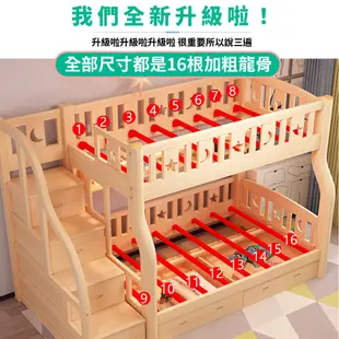 【HA BABY】兒童雙層床-爬梯款｜上漆｜(上下鋪、成長床 、台灣製)