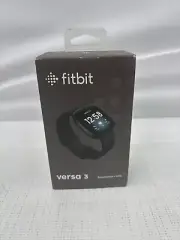 Fitbit Versa 3 Smartwatch Black New