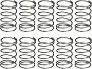 uxcell 10Pcs Compression Spring, 15mm OD, 1mm Wire Size, 25mm Free Length, Spring Steel Construction Extended Mechanical Compression Springs for Shop and Home Repairs, Silver Tone