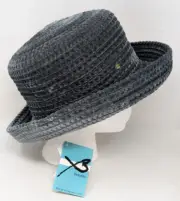Betmar Treachery Bretton Hat Velvet Rolled Brim Packable Crushable Platinum Gray