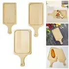 Serving Tray Wood Cutting Board Durable with Handle Reusable Easy Clean Food