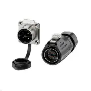 LP24 Waterproof Female Panel Mount 2 3 4 10 12 19 24 Pin M24 Aviation Connector