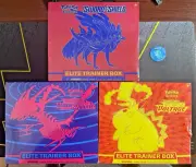 Sword & Shield Zacian Vivid Voltage Darkness Ablaze Elite Trainer Box 3 SET ETB