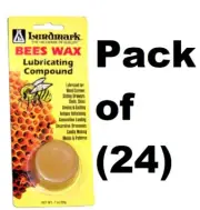 (24) pkgs Lundmark 9105W.7 .7 oz All Natural Bees Wax Lubricating Compound
