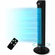 32"Electric Oscillating Bladeless Tower Fan w/ Remote Control Indoor Home Office