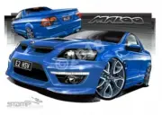 HSV Maloo E2 E2 MALLOO UTE VOODOO PENTAGONS A3 FRAMED PRINT (V241)