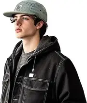[Clakllie] 5 Panel Baseball Hats Vintage Flat Bill Hat for Men Women Casual Trucker Hats Camping Hat Adjustable Snapback Cap
