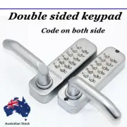 Mechanical Keyless Entry Door Lock 12-Digit Keypad Double-sided Password Lock AU