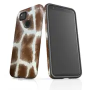For Google Pixel 4a Case Armour Protective Cover Giraffe Pattern