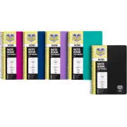 NEW 5x Spirax P963 Kode Notebook 200 Page A5 Assorted Colours Pack BULK