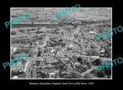 OLD POSTCARD SIZE PHOTO BANBURY OXFORDSHIRE ENGLAND TOWN AERIAL VIEW c1950 2