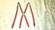 NEW Old Spice Cologne Promo Suspenders with White Nautica Theme Sail Boat Theme