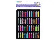Craft Medley Mini Glitter & Sequin Vials 40/PkgGC411