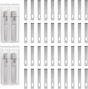uxcell 40pcs Exacto Knife Blades #4 Hobby Knife Replacement Blades Spare Precision Exacto Blades Hobby Knife Blade Refills for DIY, Art, Cutting, Carving, Scrapbooking, Stencil
