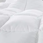 Royal Comfort 500GSM Premium Quilt Duvet Blanket 50% Duck Down 50% Duck Feather White - Single