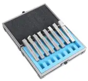 Accusize Industrial Tools 3/8'' 8 Pc Hss Tool Bit Set, Pre-Ground for Turning...