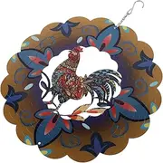 ROMISBABA Hanging Wind Chime Rooster Home Decorative Pendant Metal Chicken Wind Chime for Yard