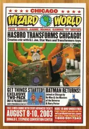 2003 Wizard World Print Ad/Poster Transformers Unicron Action Figure Toy Con Art