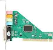 PCI Sound Card 4.1 Internal Stereo Surround Sound Card Audio Card for Desktop Computer CMI8738 Chip for Windows 98 / Windows 2000 / XP/NT Signal Voltage (0.5V ~ 5V)