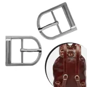 Metal Roller Pin Buckle Silver for Leather Crafts Shoes Bags Strap Buckles 25mm