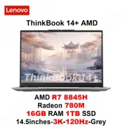2024 Lenovo ThinkBook 14+ Laptop AMD R7 8845H Radeon 780M 16G/32GB RAM 1TB SSD 14.5inches 2.5K/3K 90Hz/120Hz 400nits Notebook PC R7 16G 1T 3K 120Hz