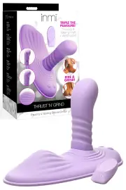 Inmi Thrust 'N' Grind 9.3" Remote Controlled Grinder Pad with Thrusting Dildo