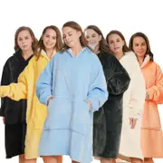Ozoffer XHoodie Oversize Plush Warm Blanket Hoodie Ultra Comfy Giant Sweatshirt Huggle Fleece 99cm long