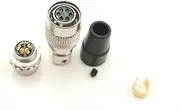 Hir-se Connector 6 pin pl-g(Female), HR10A-7P-6S /HR10A-7R-6P, 6-pin Power pl-g,Camera Power Cable Plug 6 pin, Female pl-g(Plug with Socket)