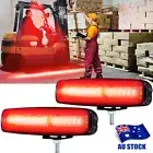 30W LED RED Line Warning Lamp Safety Working Light 10-80V For Forklift Truck ATV