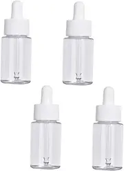 Ipetboom Dropper Bottles 4 Pack Empty Sub Bottles Pet Plastic Leakproof for Travel