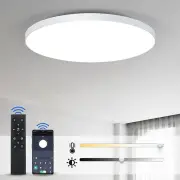 [EU Direct] 80W 47cm LED Smart Ceiling Lamp Remote Control Dustproof Dimmable Ceiling Lamp For Living Room & Bedroom AC1